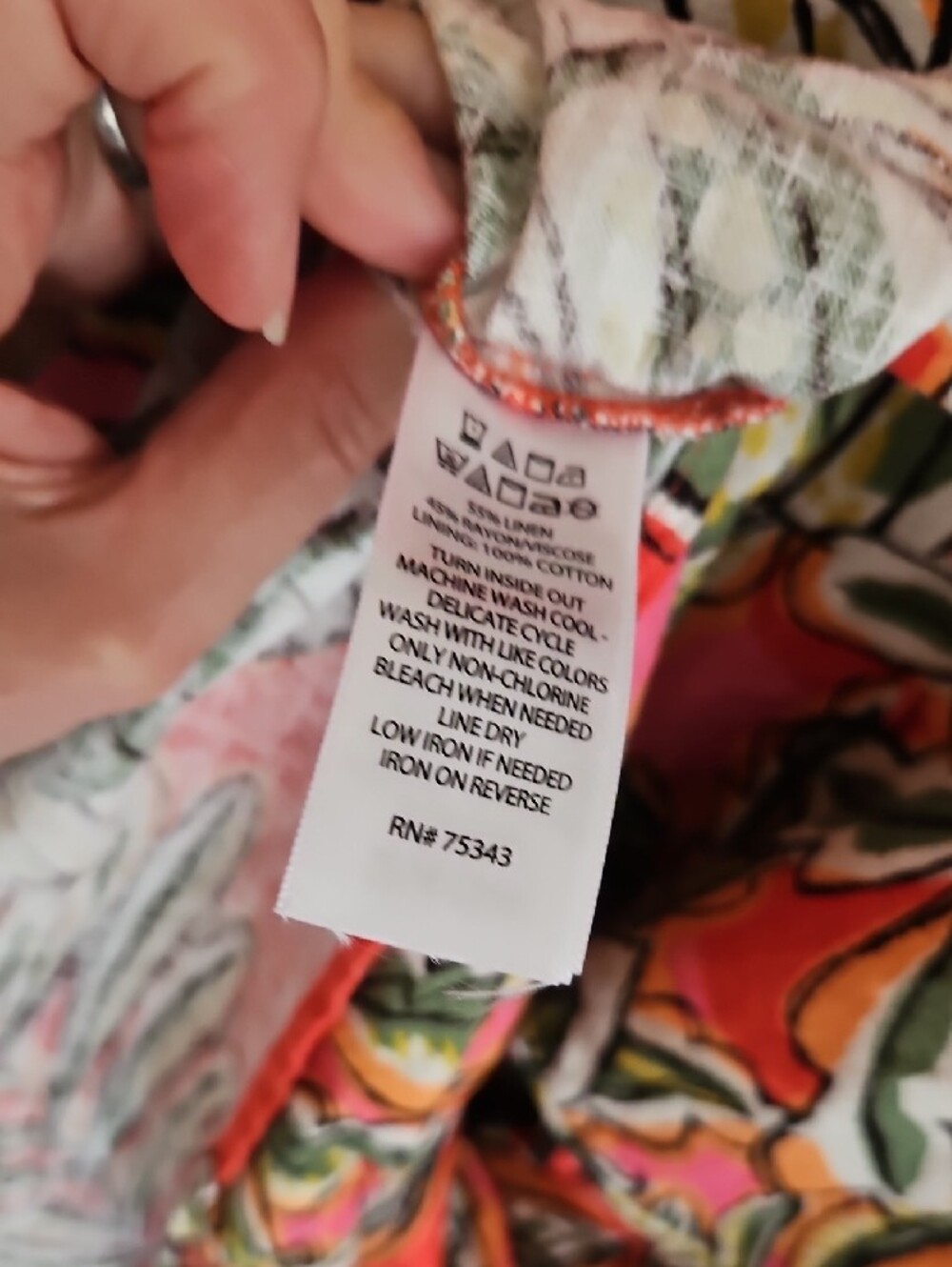 BN Tropical Print Linen Dress - Picture 6 of 9